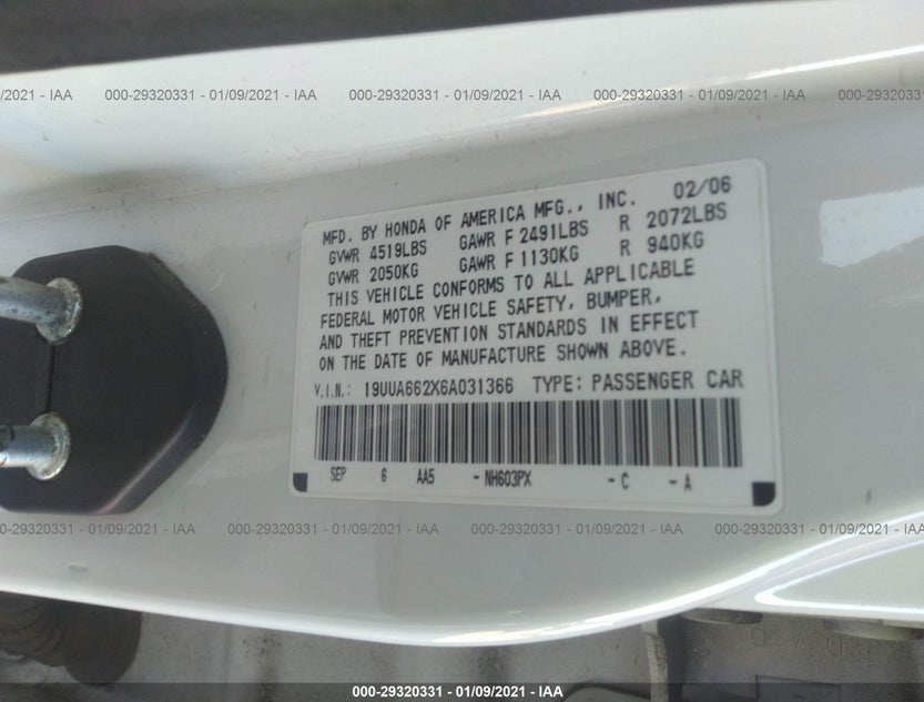 19UUA662X6A031366