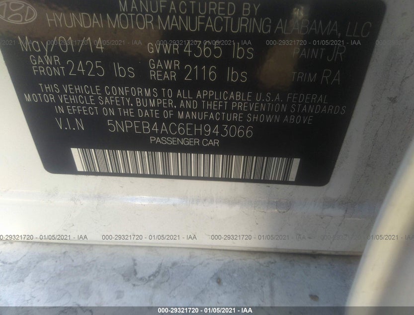 5NPEB4AC6EH943066