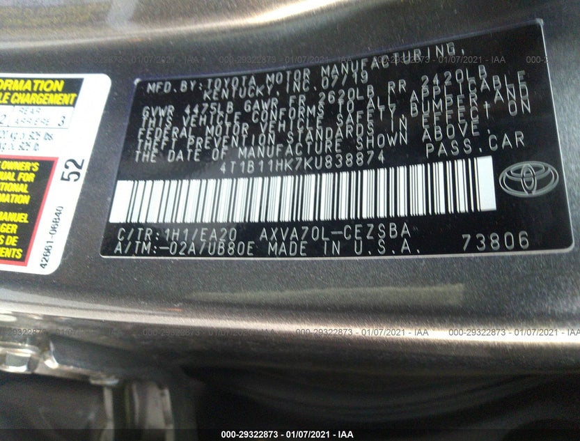 4T1B11HK7KU838874