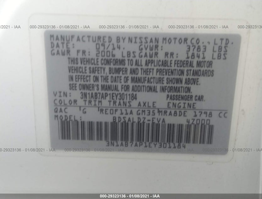 3N1AB7AP1EY301184