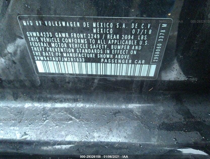 3VW547AU7JM291533