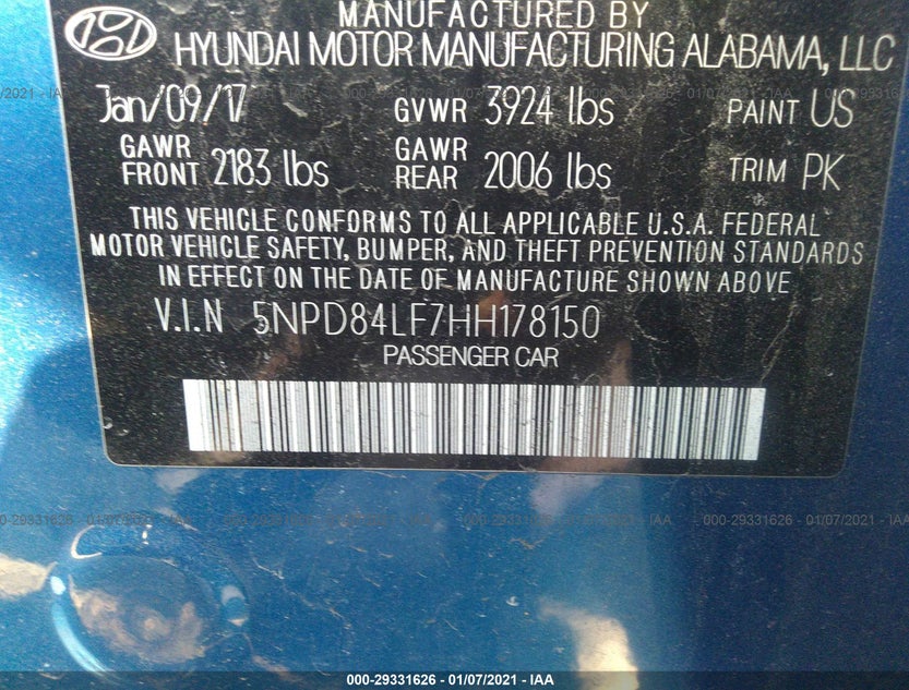 5NPD84LF7HH178150