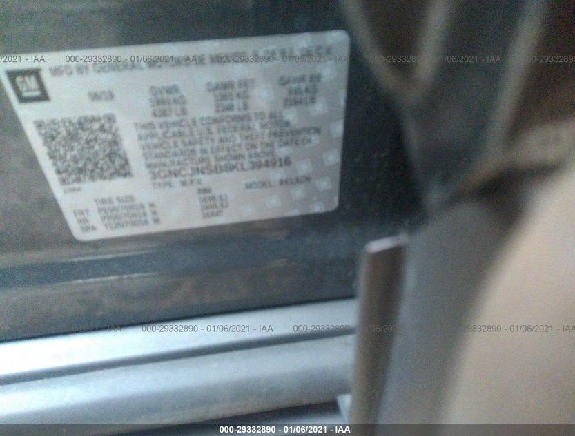 3GNCJPSB2KL391215