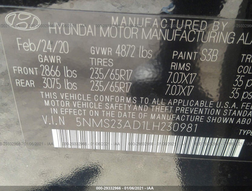 5NMS23AD1LH230981