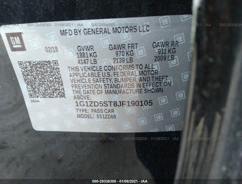 1G1ZD5ST8JF190105