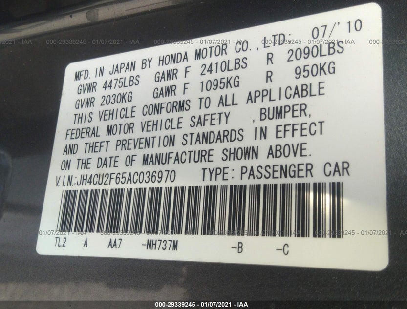 JH4CU2F65AC036970
