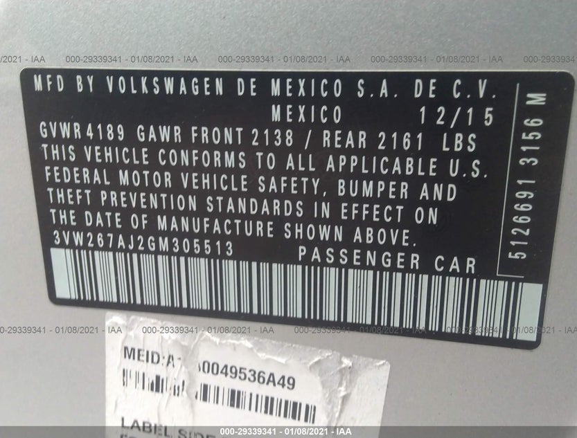 3VW267AJ2GM305513