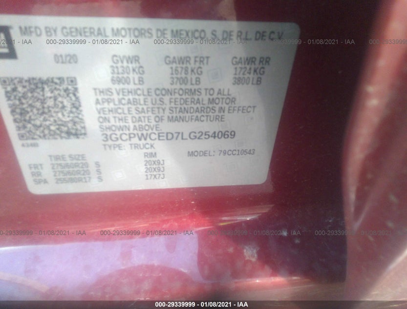 3GCPWCED7LG254069