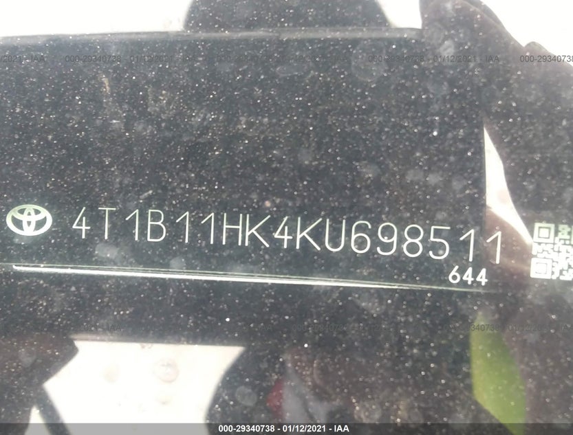 4T1B11HK4KU698511