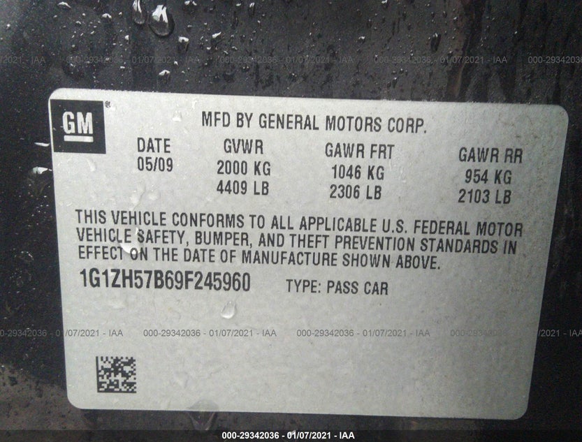 1G1ZH57B69F245960