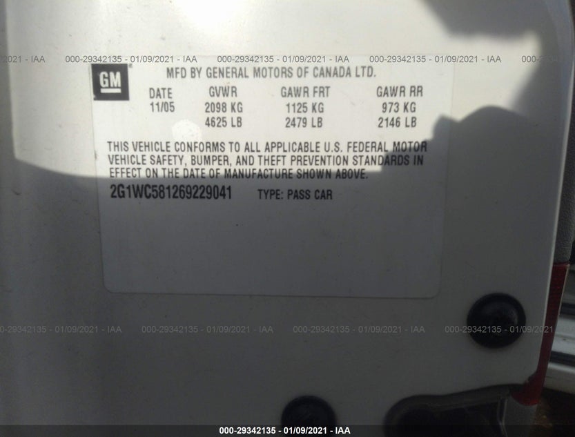 2G1WC581269229041