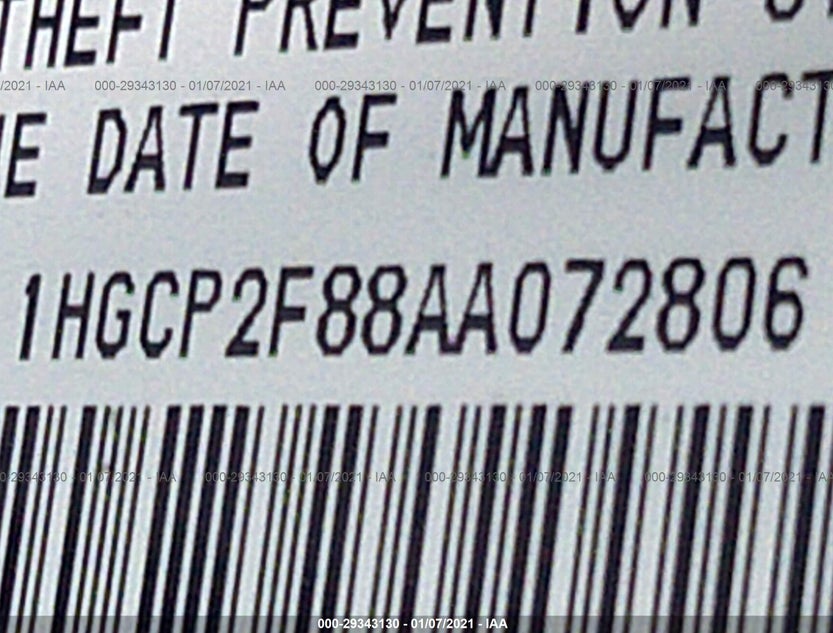 1HGCP2F88AA072806