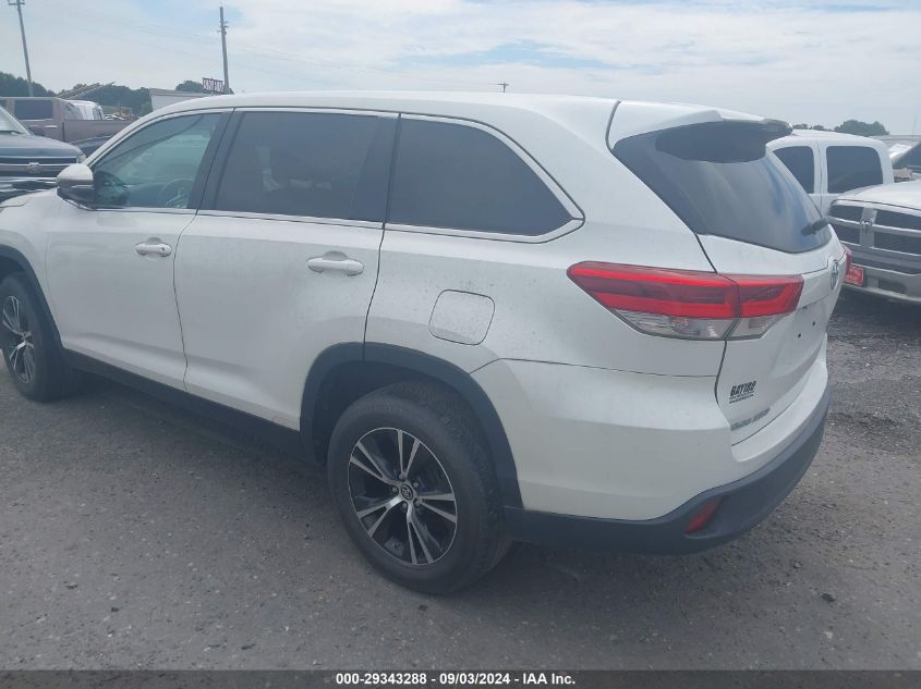 2019 Toyota Highlander Le VIN: 5TDZZRFH5KS304035 Lot: 29343288