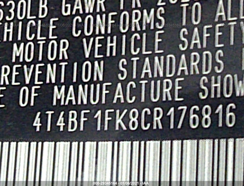 4T4BF1FK8CR176816