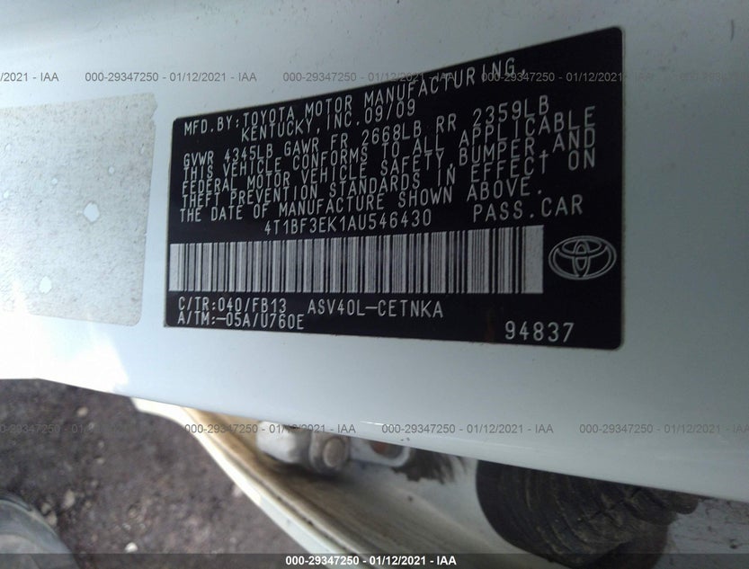 4T1BF3EK1AU546430