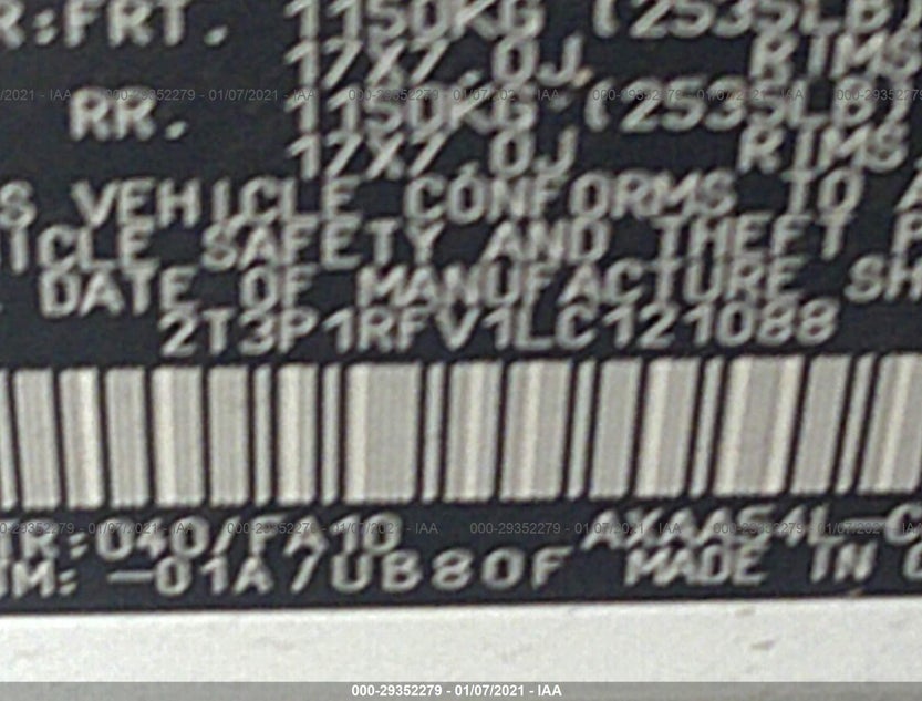 2T3P1RFV1LC121088