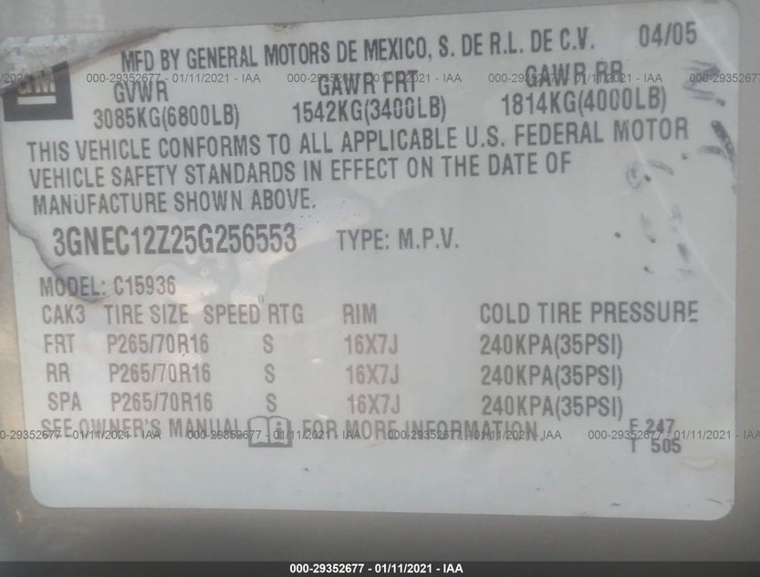 3GNEC12Z25G256553