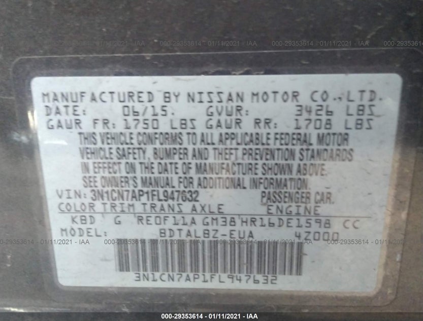 3N1CN7AP1FL947632