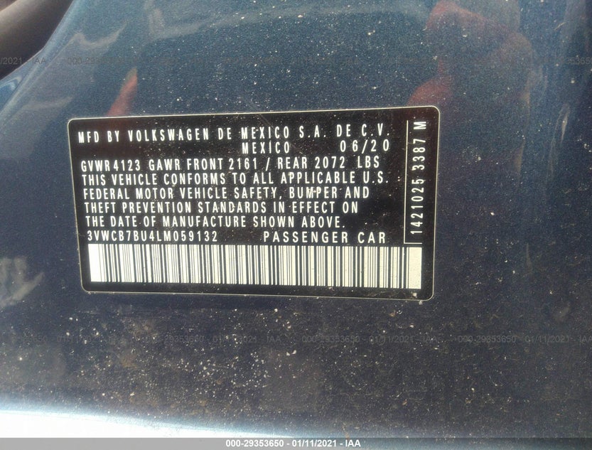 3VWCB7BU4LM059132
