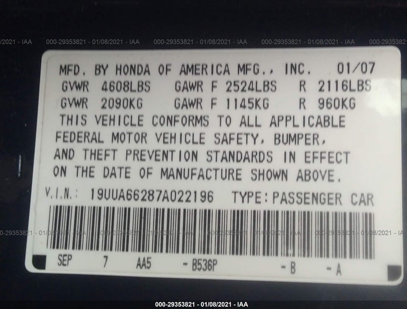 19UUA66287A022196