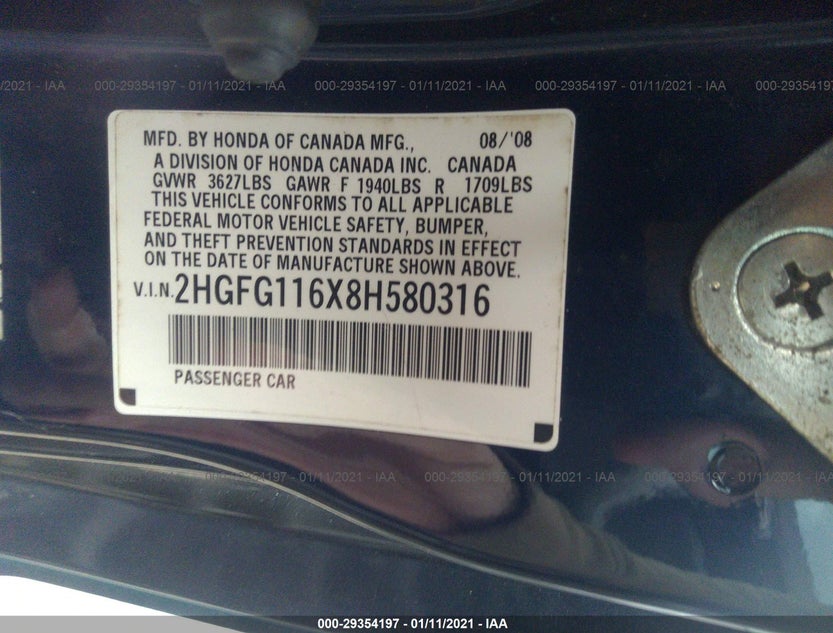 2HGFG116X8H580316