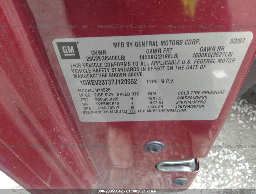 1GKEV33737J120952