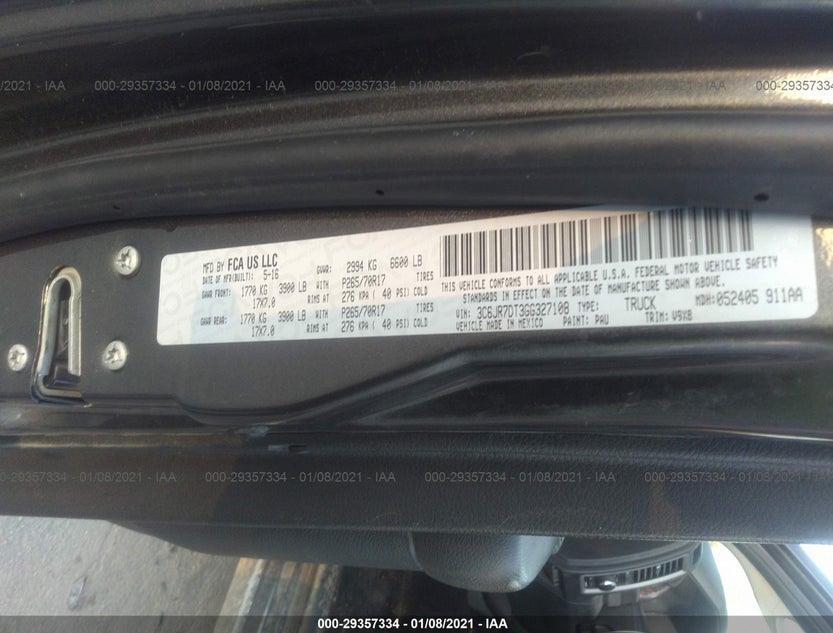 3C6JR7DT3GG327108
