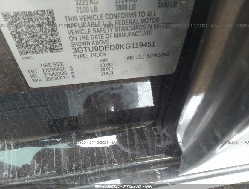 3GTU9DED0KG119451