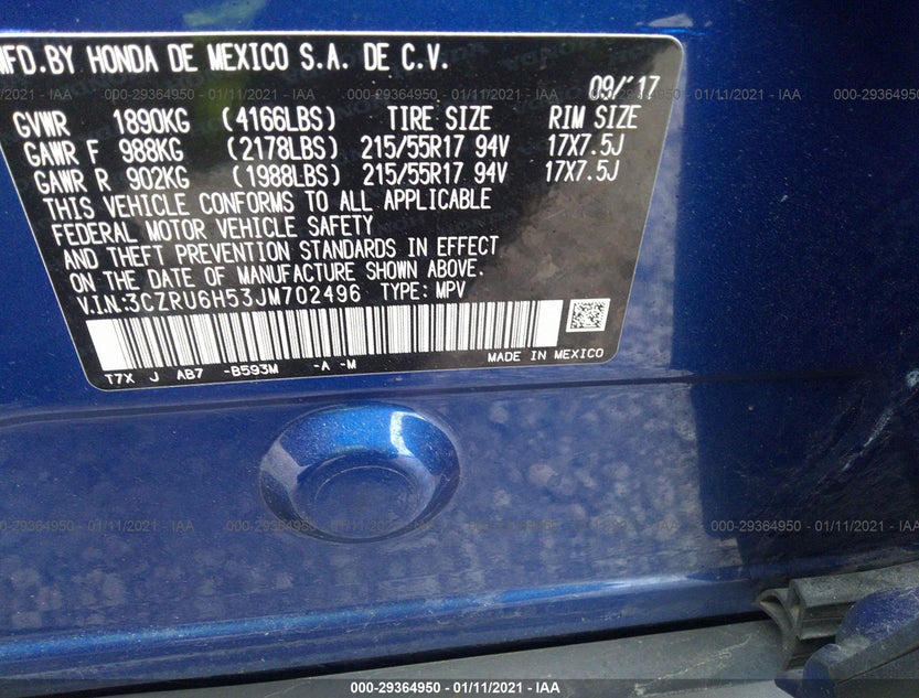3CZRU6H53JM702496