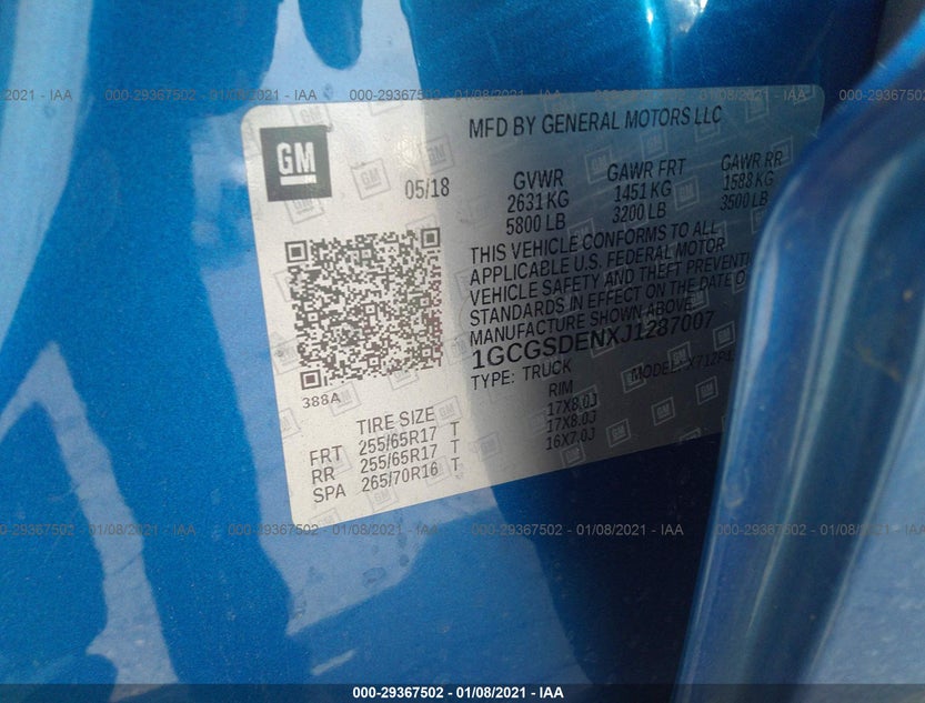 1GCGSDENXJ1287007