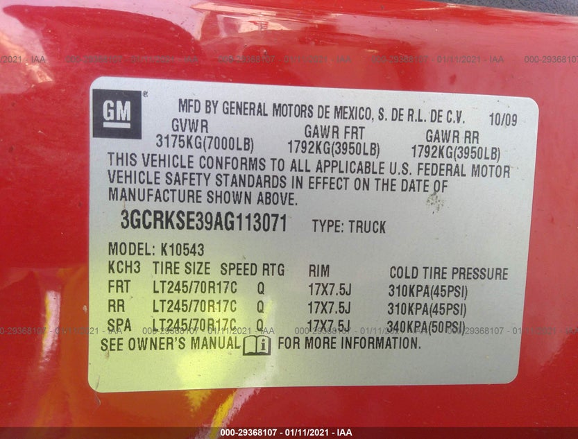 3GCRKSE39AG113071