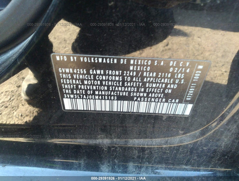 3VW3L7AJ0EM415163