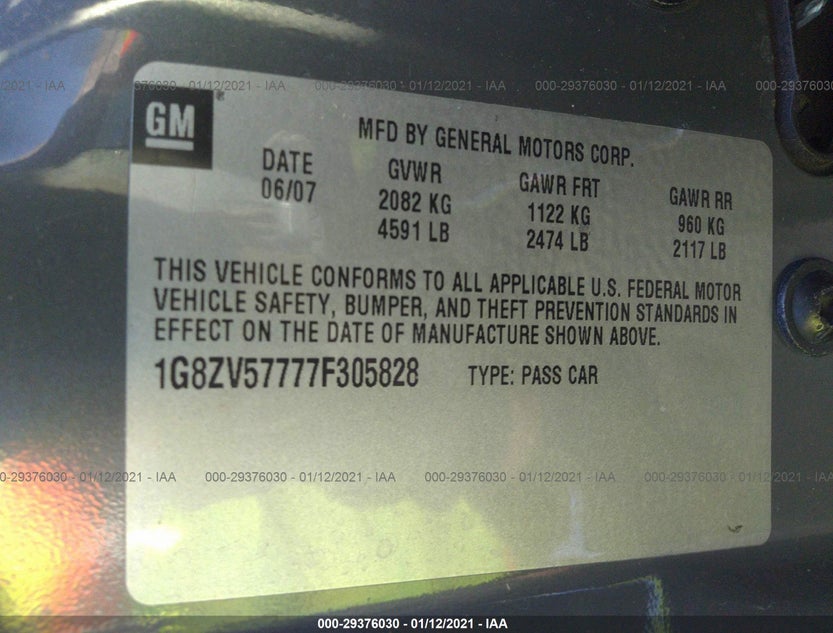 1G8ZV57777F305828