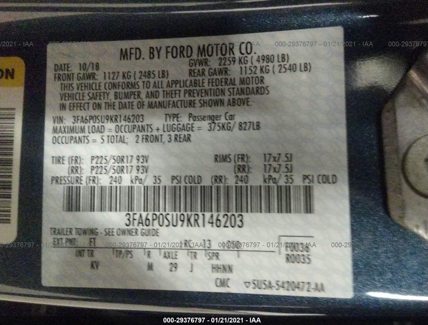 3FA6P0SU9KR146203