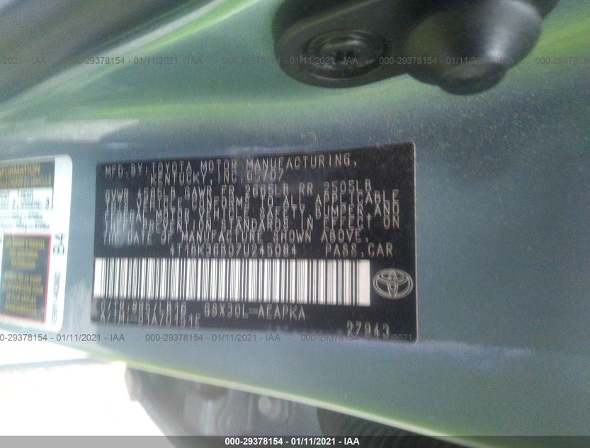 4T1BK36B07U245084