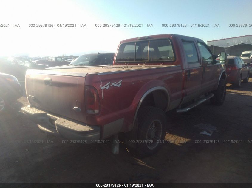 2001 Ford Super Duty F-350 Srw Xl/Xlt/Lariat VIN: 1FTSW31F51EC26521 Lot: 29379126