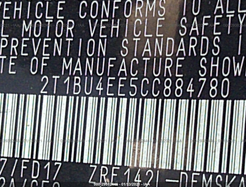 2T1BU4EE5CC884780
