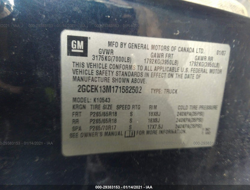 2GCEK13M171582502
