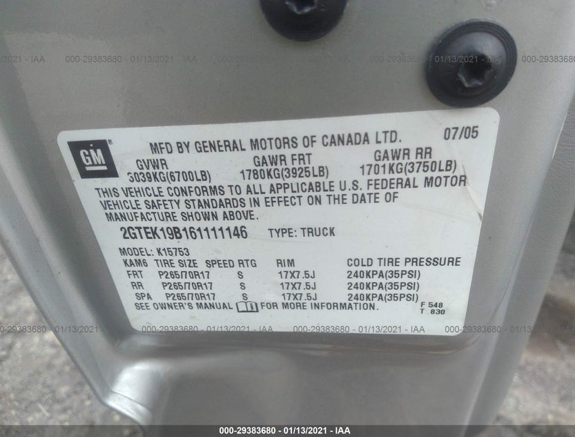 2GTEK19B161111146