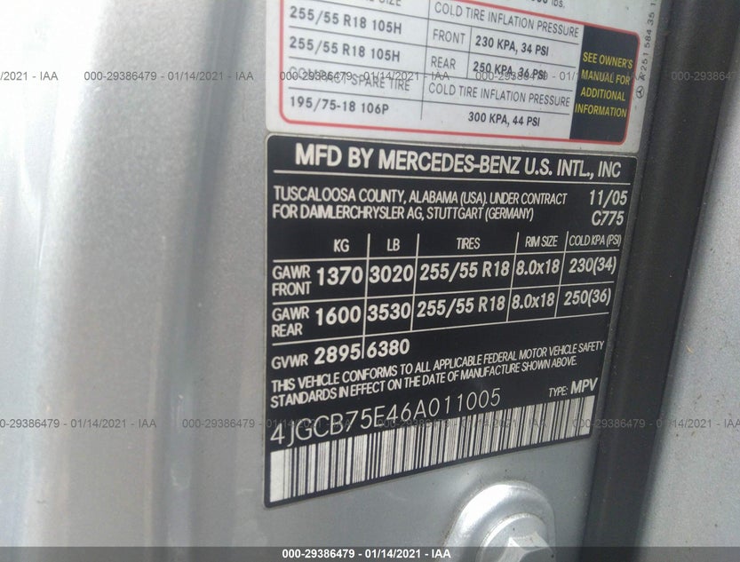4JGCB75E46A011005
