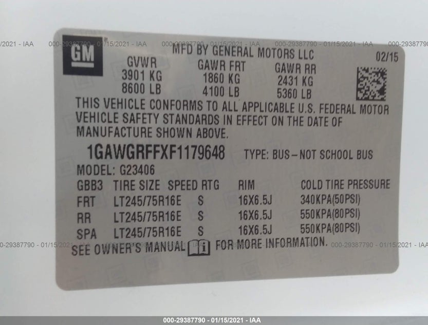 1GAWGRFFXF1179648