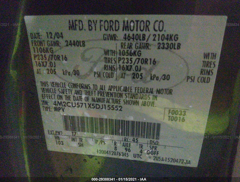 4M2CU571X5DJ15552