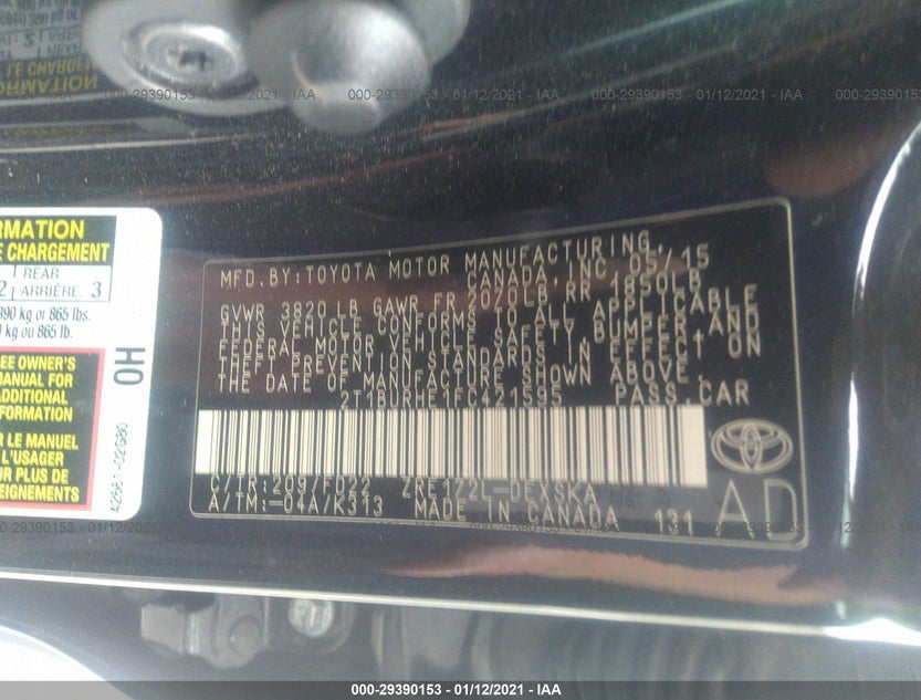 2T1BURHE1FC421595