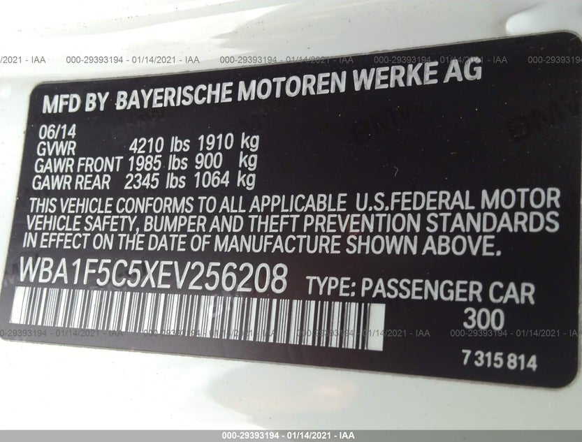 WBA1F5C5XEV256208