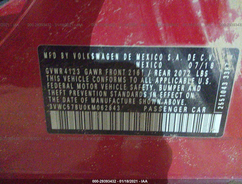 3VWC57BU0KM062843