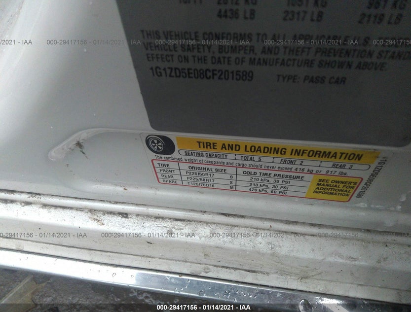 1G1ZD5E08CF201589