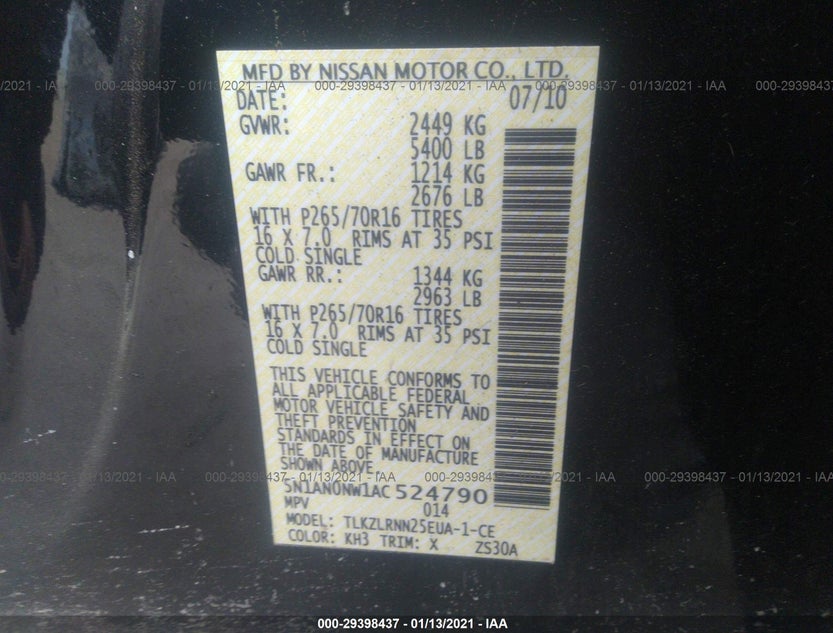5N1AN0NW1AC524790