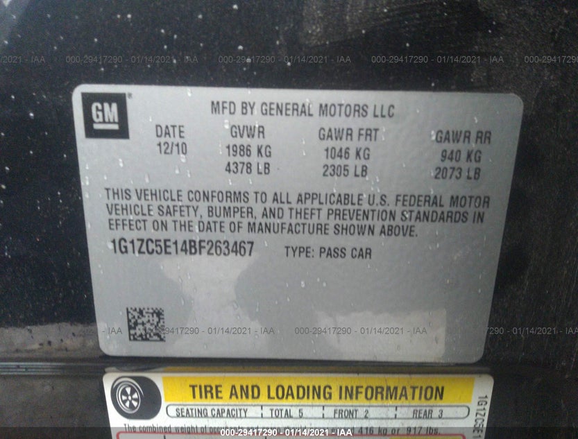 1G1ZC5E14BF263467