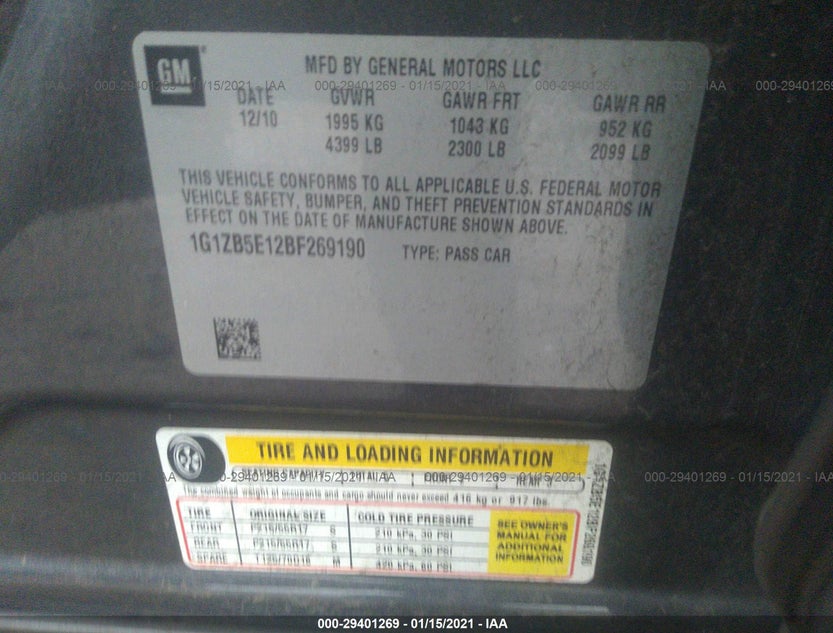 1G1ZB5E12BF269190
