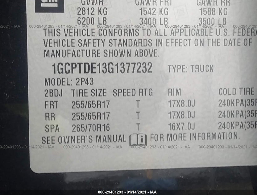 1GCPTDE13G1377232